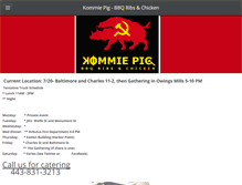 Tablet Screenshot of kommiepig.com